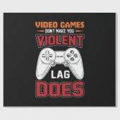 Gamer Gift Video Games Lag doet het Cadeaupapier (Vlak)