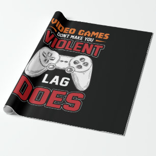 Gamer Gift Video Games Lag doet het Cadeaupapier