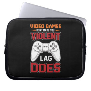 Gamer Gift Video Games Lag doet het Laptop Sleeve