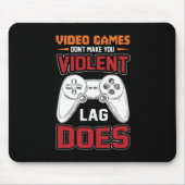 Gamer Gift Video Games Lag doet het Muismat (Voorkant)