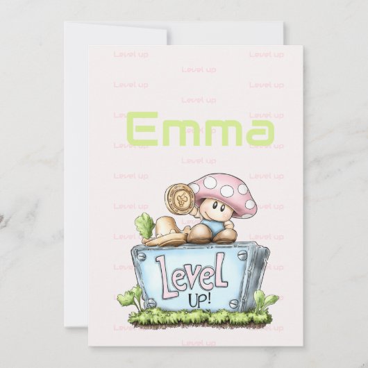 Gamer Girl Aangepaste Naam Kaart (Voorkant)