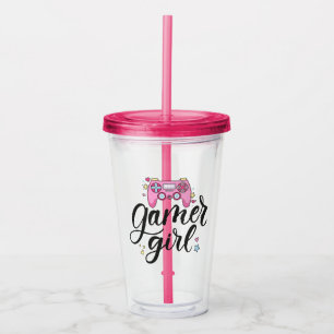 Gamer Girl Acryl Drinkbeker