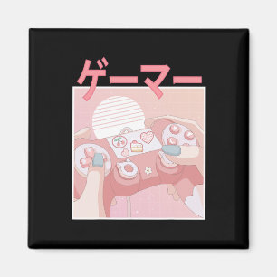 Gamer Girl Anime Kawaii Gamen Cute Videospel Vrouw Magneet