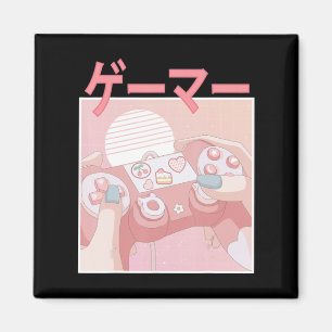 Gamer Girl Anime Kawaii Gaming Cute Video Game Wom Magneet