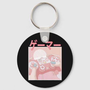 Gamer Girl Anime Kawaii Gaming Cute Video Game Wom Sleutelhanger