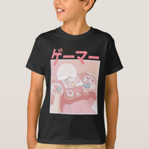 Gamer Girl Anime Kawaii Gaming Cute Video Game Wom T-shirt