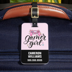 Gamer Girl Bagagelabel
