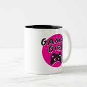 Gamer Girl Black 11 oz Two-Tone Mok (Voorkant rechts)