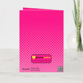 Gamer Girl Blue Controller Verjaardag Kaart (Achterkant)