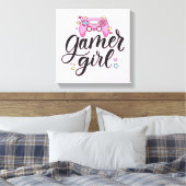 Gamer Girl Canvas Afdruk (Insitu (Slaapkamer))