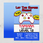 Gamer Girl Comic 12th Birthday Kaart (Voorkant / Achterkant)