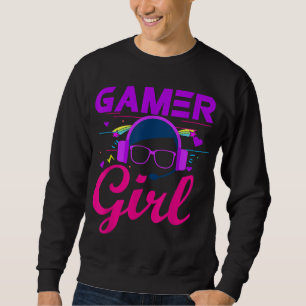 Gamer Girl Cute Gaming voor gamers voor meisjes Vi Trui