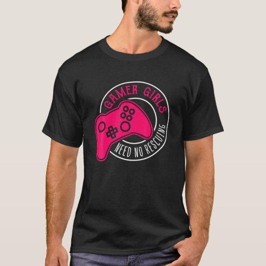 Gamer Girl Design voor vrouwen en Kinderen T-shirt (Voorkant)