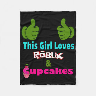 Gamer Girl Design Zegt Dit Meisje Houdt Van Robux  Fleece Deken