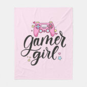 Gamer Girl Fleece Deken (Voorkant)