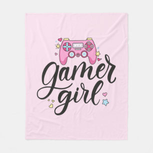 Gamer Girl Fleece Deken