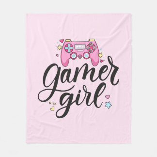 Gamer Girl Fleece Deken
