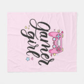 Gamer Girl Fleece Deken (Voorkant (Horizontaal))