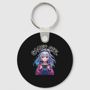 Gamer Girl Gamen Anime Lieve Videospel Vrouwen Mei Sleutelhanger