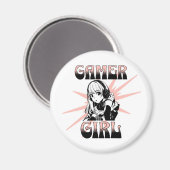 Gamer Girl | Gamen Magneet (Voorkant / Achterkant)