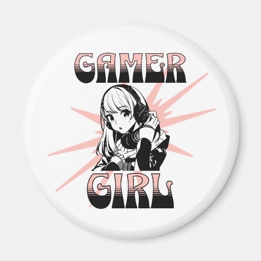 Gamer Girl | Gamen Magneet (Voorkant)