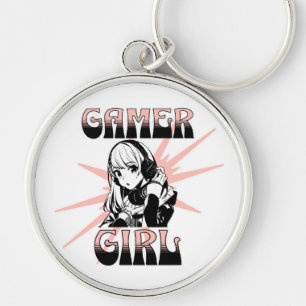 Gamer Girl   Gamen Sleutelhanger
