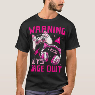 Gamer Girl Gamen Video Games Streamen Streamer F T-shirt
