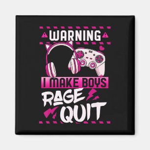 Gamer Girl Gaming Video Games Streamer Streamer Magneet
