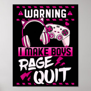 Gamer Girl Gaming Video Games Streamer Streamer Poster