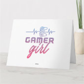 Gamer Girl Heartbeat-game Kaart (Achterkant)