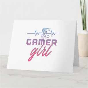 Gamer Girl Heartbeat-game Kaart
