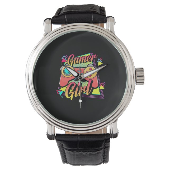 Gamer Girl Horloge (Voorkant)