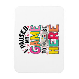 Gamer Girl Ik pauzeerde mijn spel om hier grappige Magneet