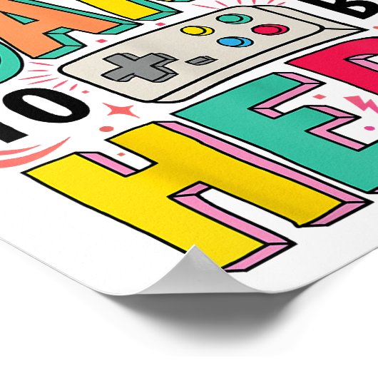 Gamer Girl Ik pauzeerde mijn spel om hier grappige Poster (Hoek)