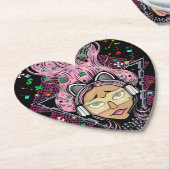 Gamer Girl Kartonnen Onderzetters (Gekanteld)