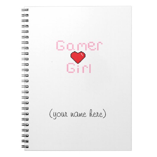 Gamer Girl-laptop Notitieboek (Voorkant)