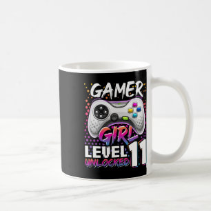 Gamer Girl Level 11 Unlocked Video Game 11th Birth Koffiemok