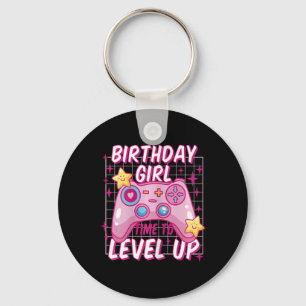 Gamer Girl Level ontgrendeld videogame verjaardags Sleutelhanger