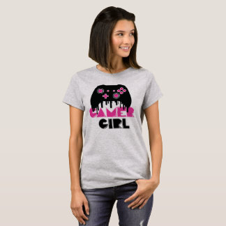 Gamer girl Mädchen Frauen Gaming Videogame T-shirt