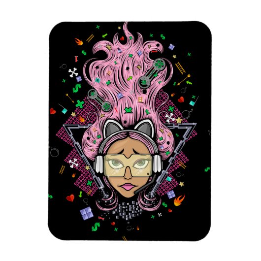 Gamer Girl Magneet (Verticaal)