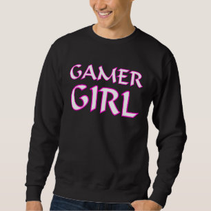 Gamer Girl Nerd Girl Schattige Gaming  Geek Nerd O Trui