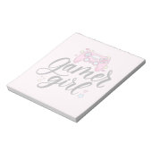 Gamer Girl Notitieblok (Linkerzijde)