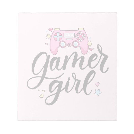 Gamer Girl Notitieblok (Voorkant)