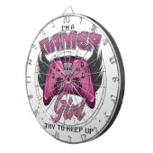 Gamer Girl-ontwerp Dartbord (Voorkant Rechts)