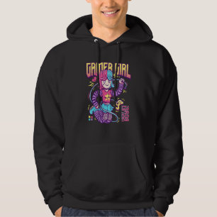 Gamer Girl PC-gamen Videospel E girl Computer Ga Hoodie
