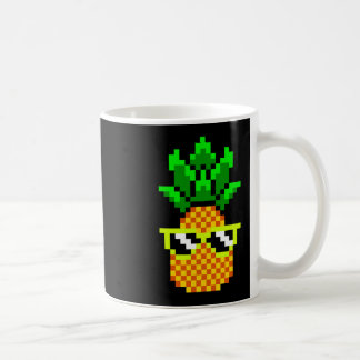 Gamer Girl Pineapple Sungles Retro 8-bit Video Gam Koffiemok