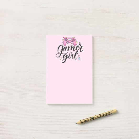 Gamer Girl Post-it® Notes (Op bureau)
