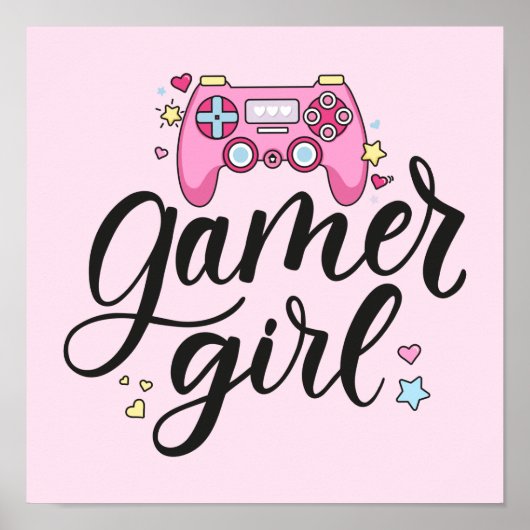 Gamer Girl Poster (Voorkant)