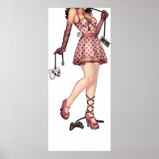 Gamer Girl Poster (Voorkant)