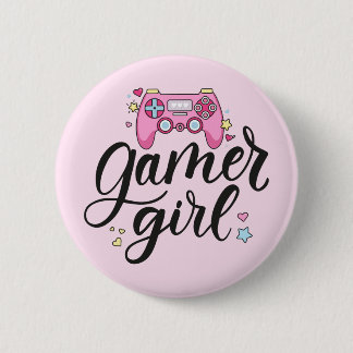 Gamer Girl Ronde Button 5,7 Cm